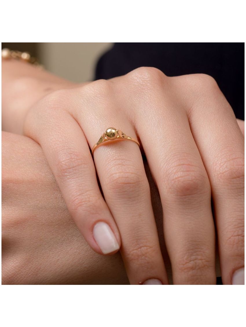 Anel de Ouro 18k Feminino Balle Mineure