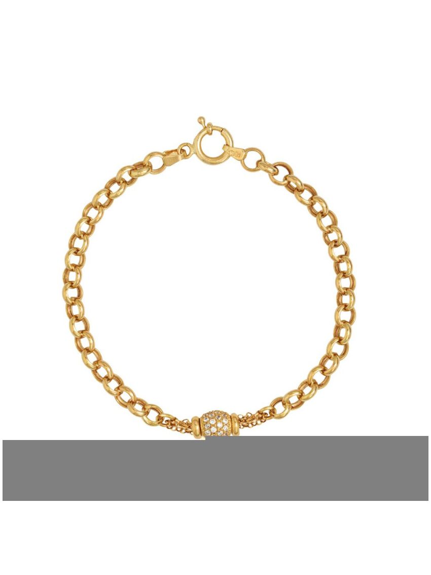 Pulseira Feminina Ouro 18k Portuguesa com Berloque