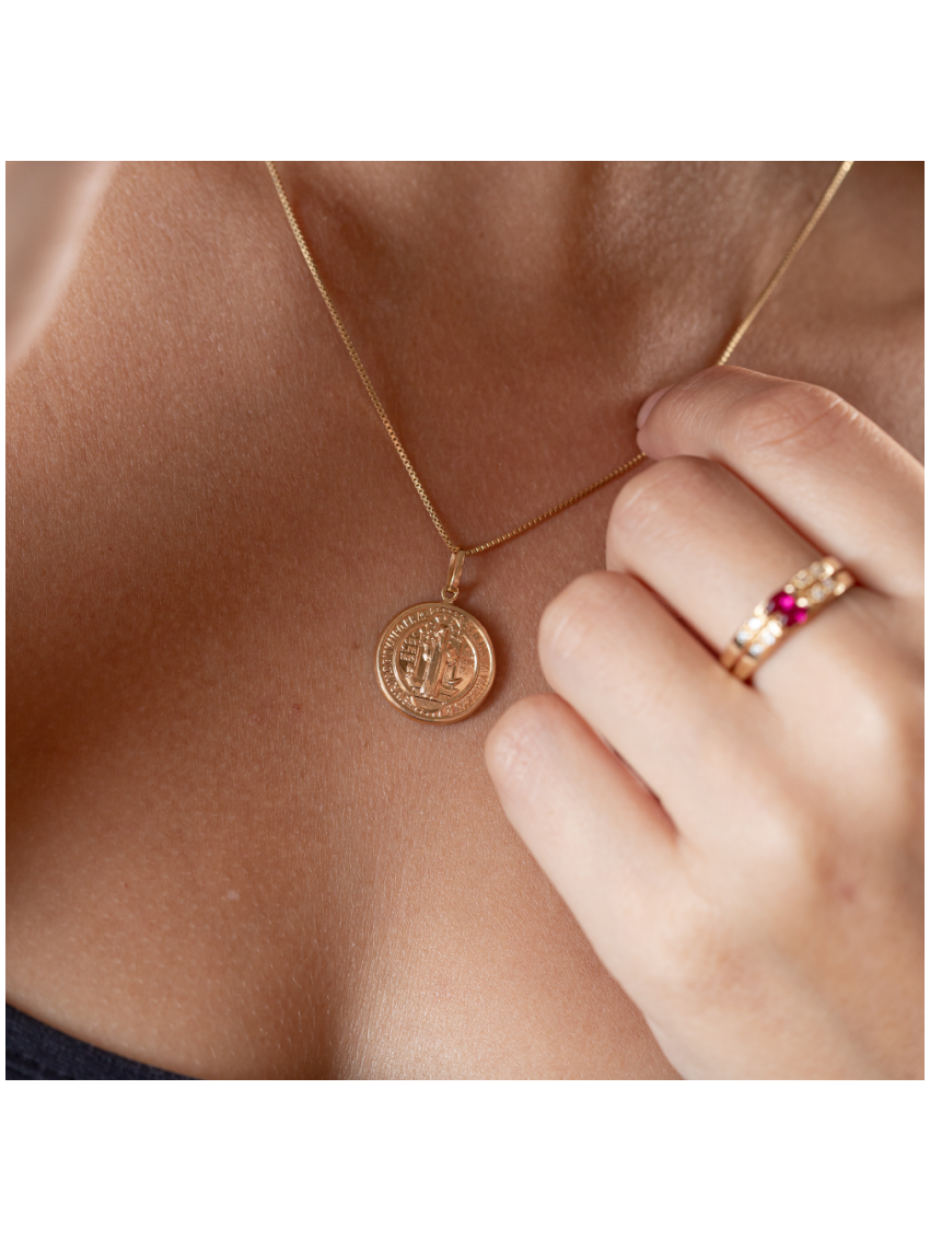 Pingente de Ouro 18k São Bento 