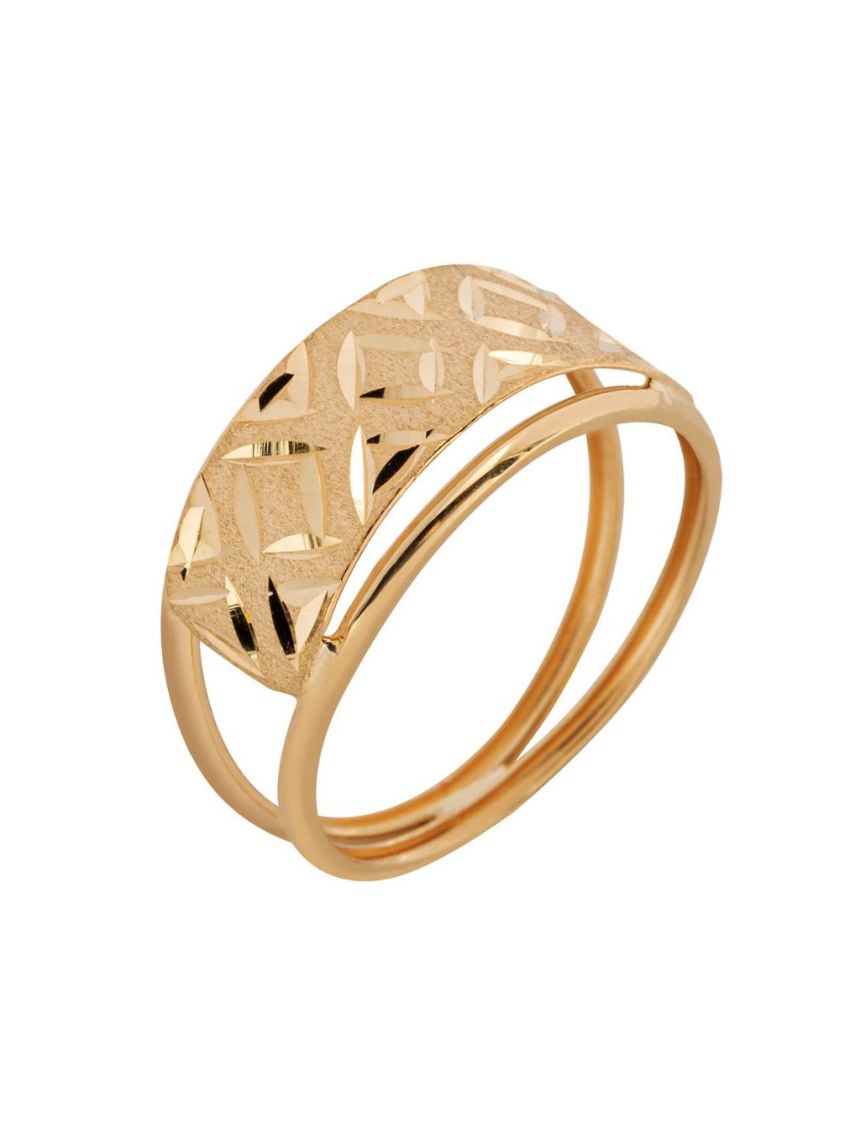 Anel de Ouro 18k Feminino Losango