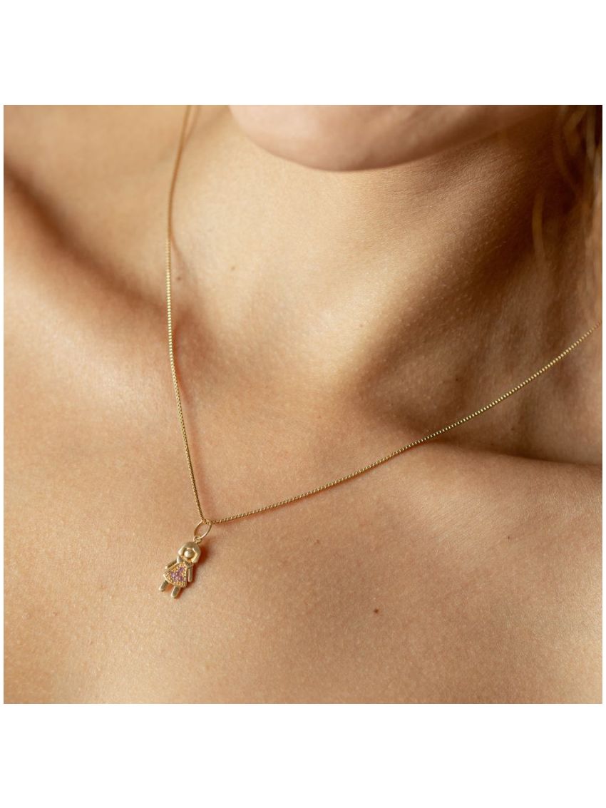 Pingente de Ouro 18k Menina