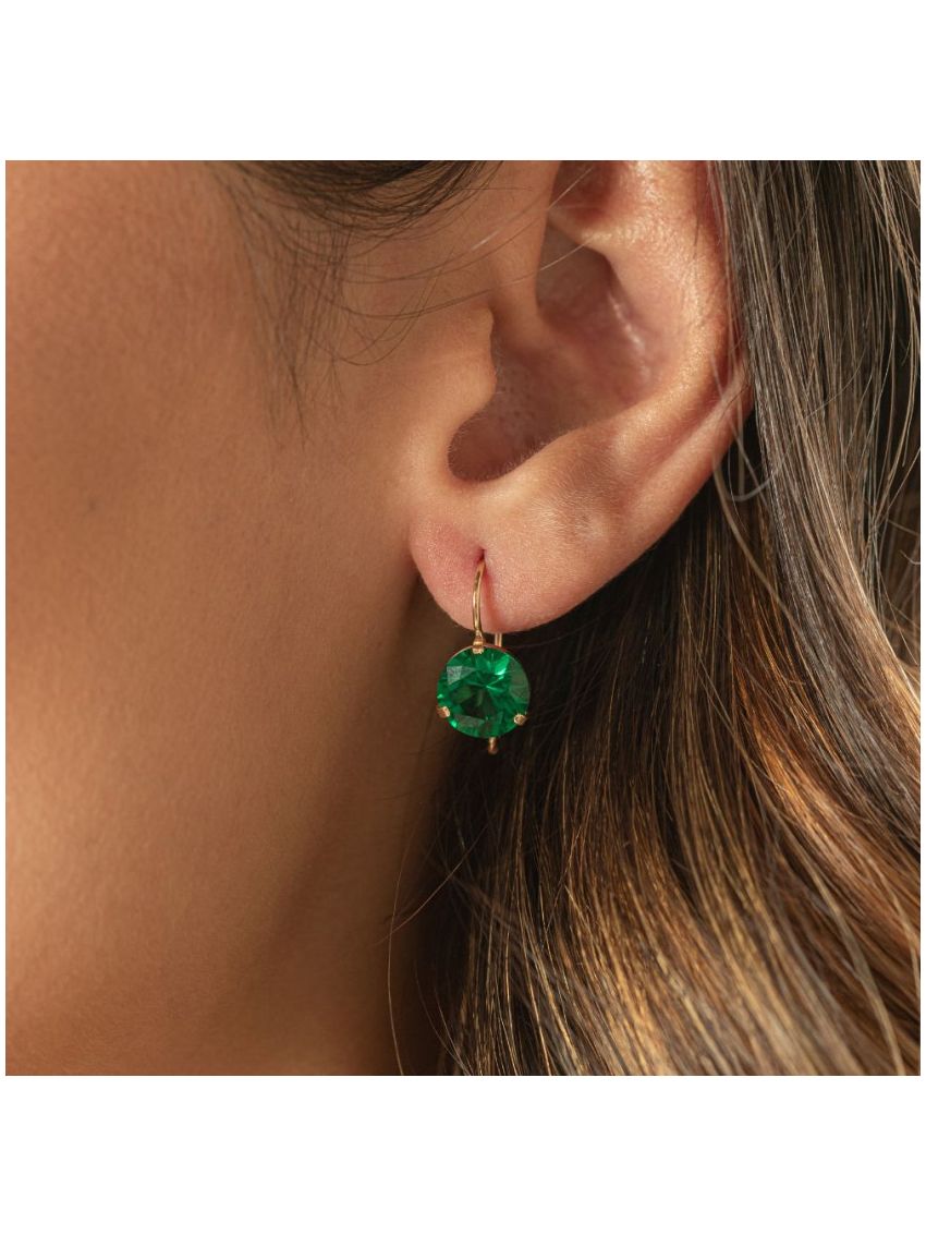 Par de Brinco de Ouro 18k Redondo