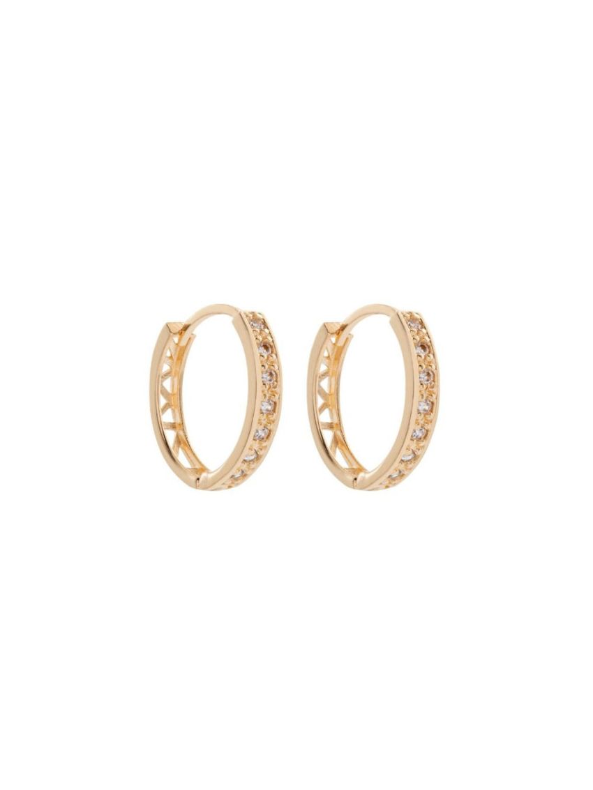 Brinco de Ouro 18k Feminino Argola Médio