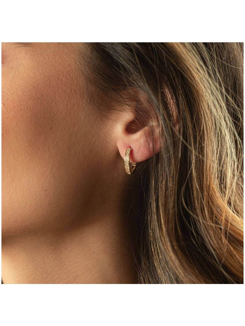 Brinco de Ouro 18k Feminino Argola Médio