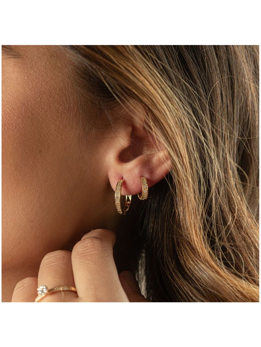 Brinco Feminino de Ouro 18k Argola