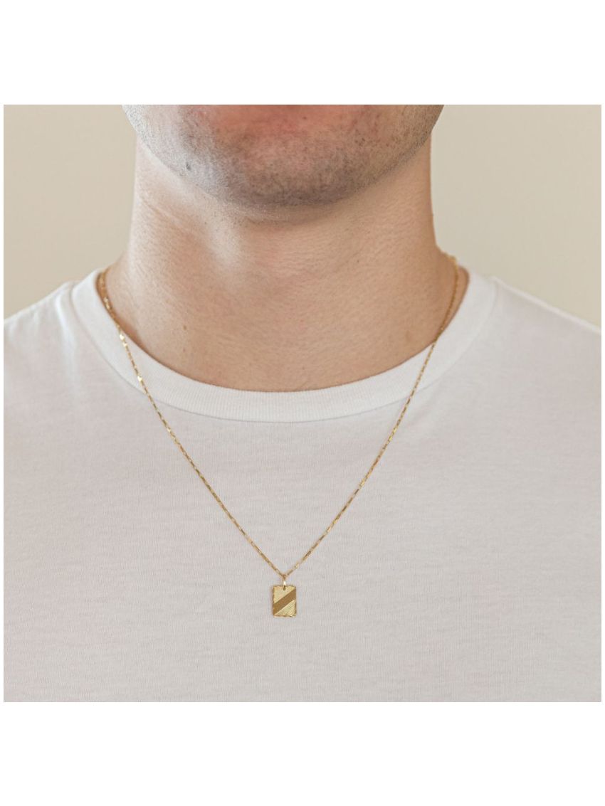 Pingente de Ouro 18k Plaquinha 