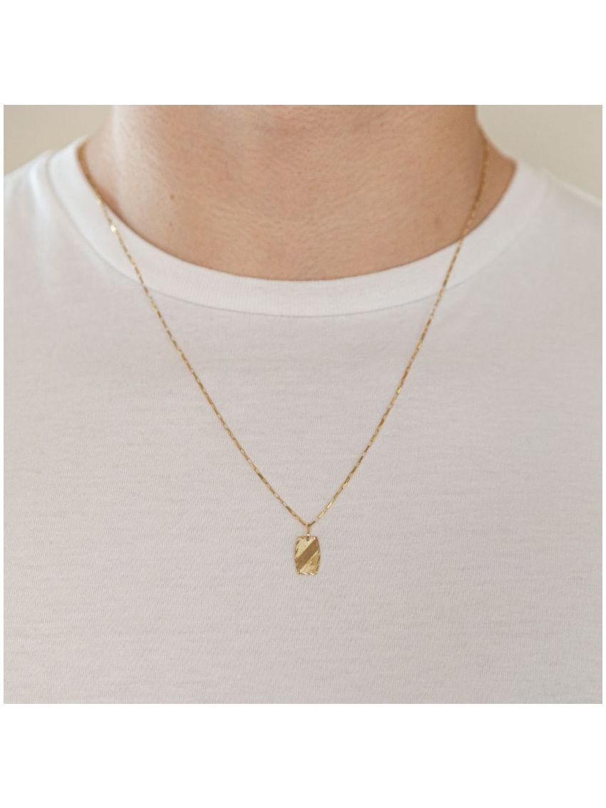 Pingente de Ouro 18k Plaquinha 