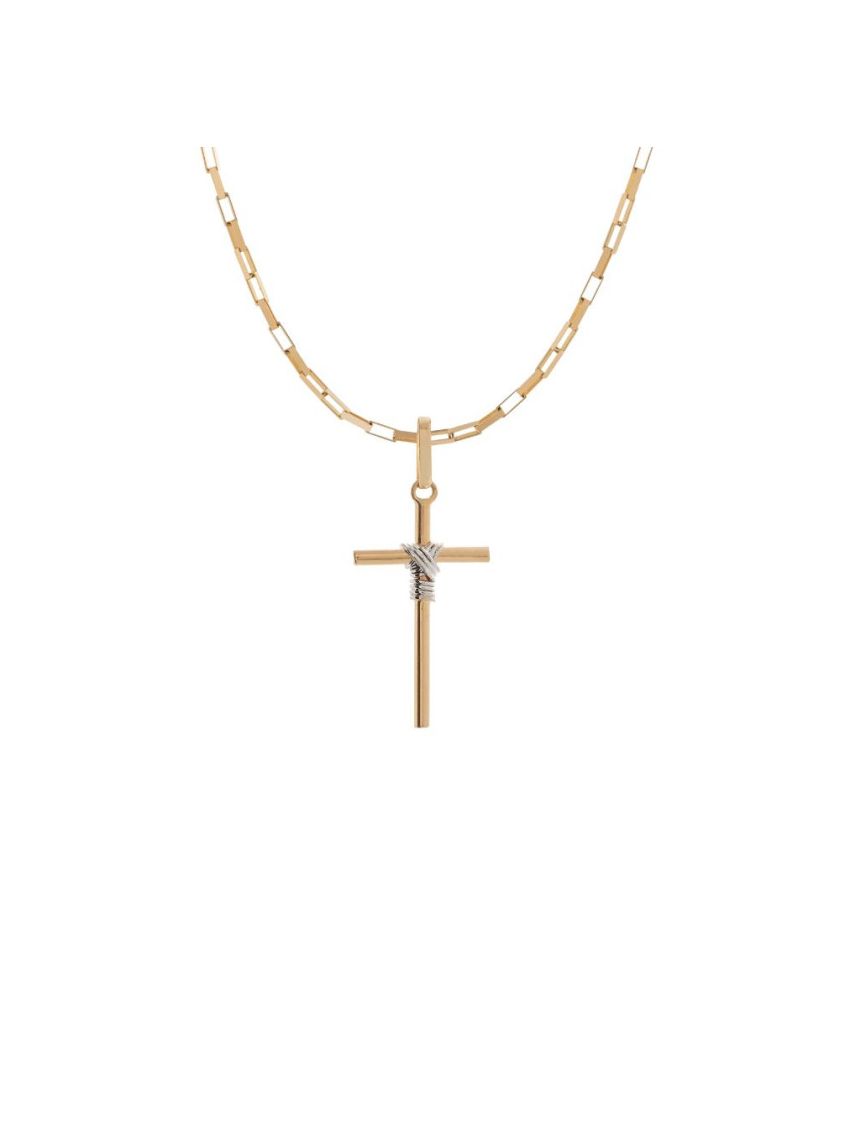 Pingente de Ouro 18k Cruz Médio