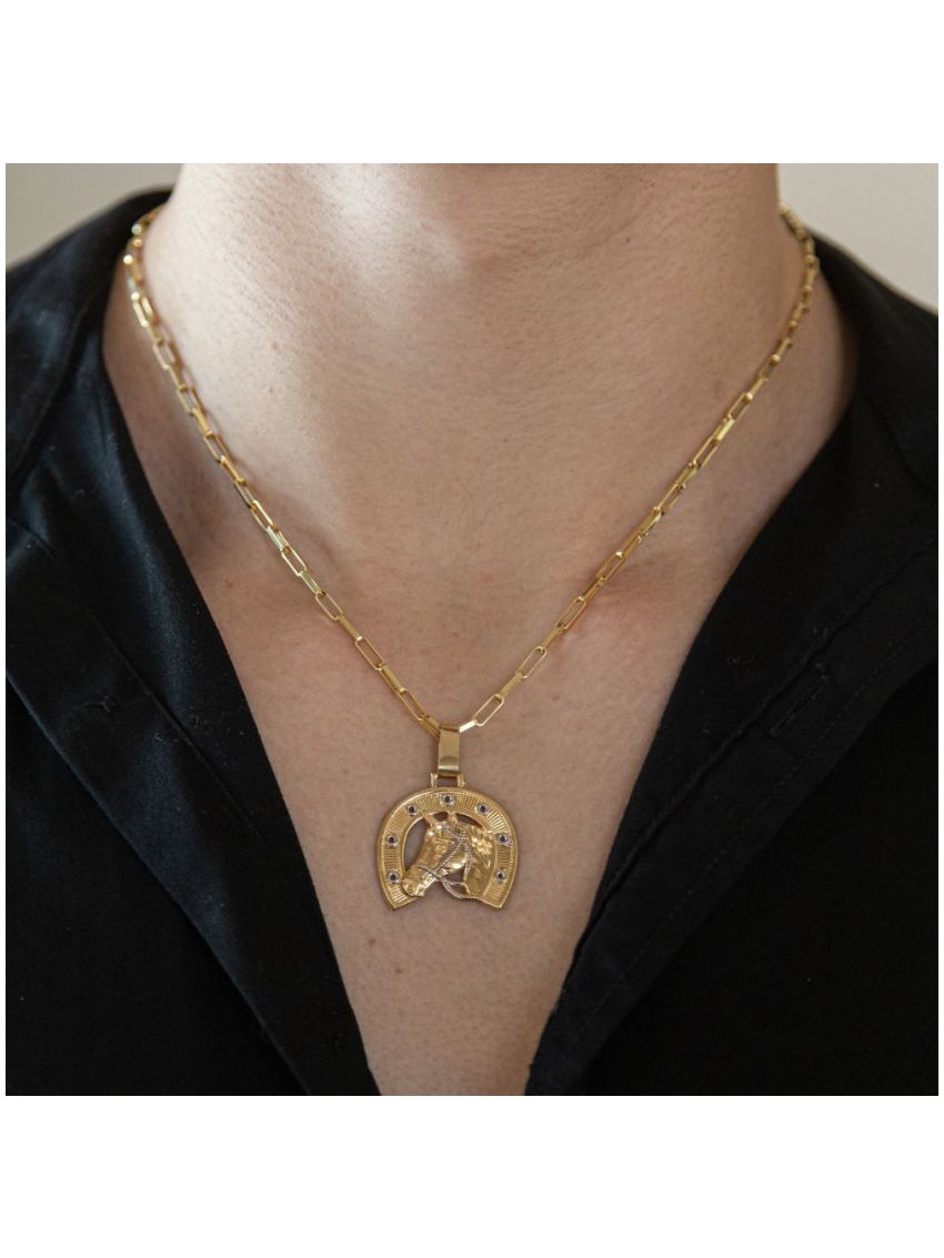 Pingente de Ouro 18k Ferradura