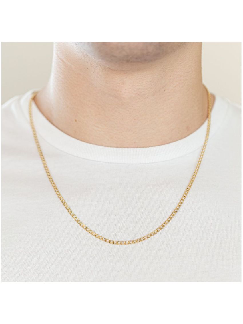 Corrente Masculina de Ouro 18k Grumet