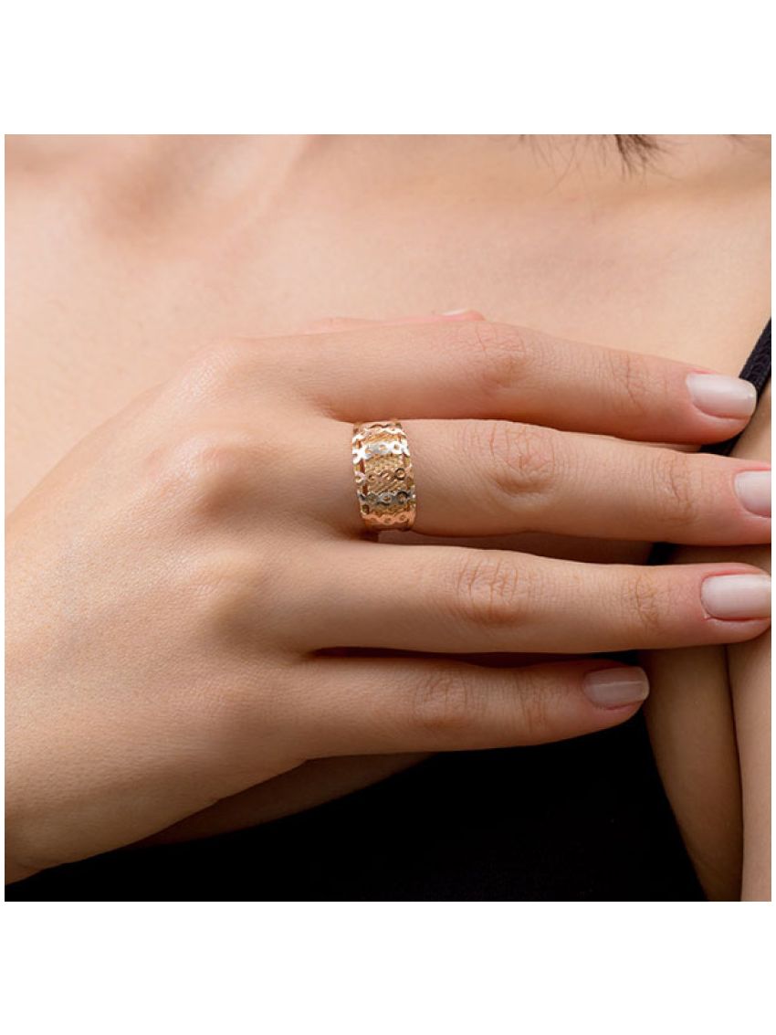 Anel de Ouro 18k Anello Lucido