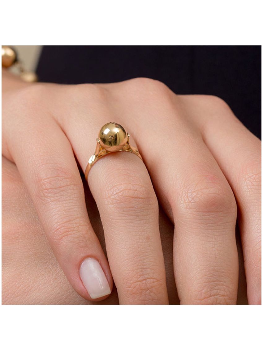 Anel de Ouro 18k Feminino Balle