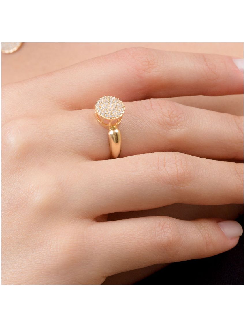 Anel de Ouro 18k Feminino Chuveiro Carineria