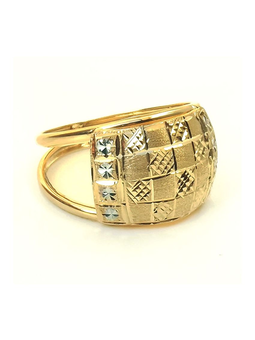 Anel de Ouro Amarelo 18k Queen Feminino