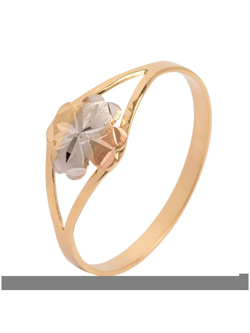 Anel de Ouro 18k Feminino Trevinho 
