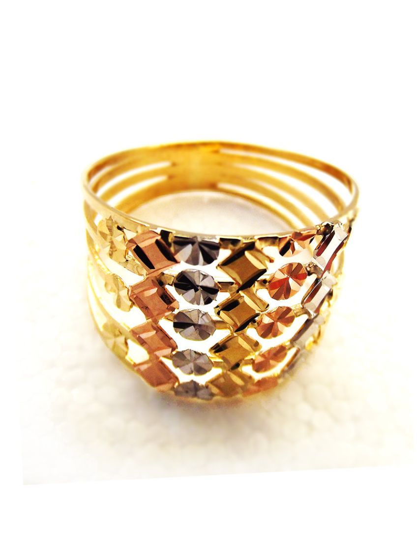Anel de Ouro 5 Aros 18k Aparatus