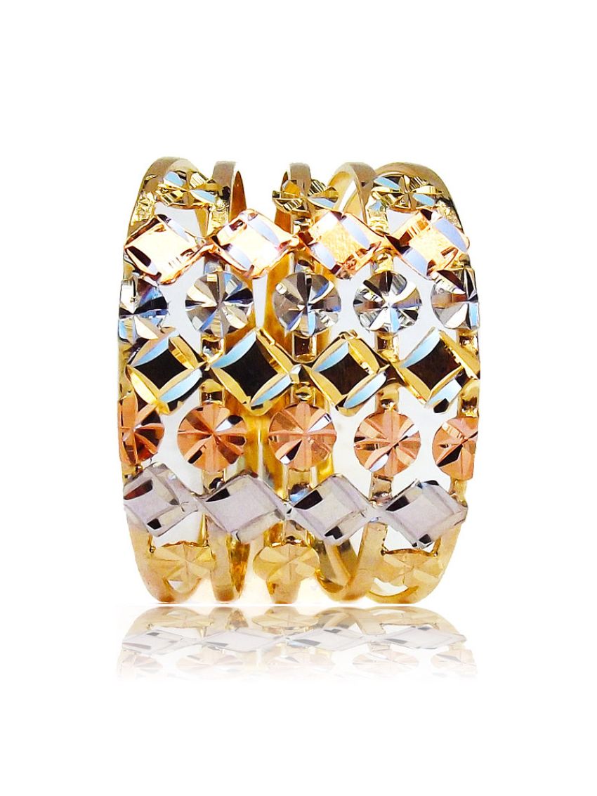 Anel de Ouro 5 Aros 18k Aparatus