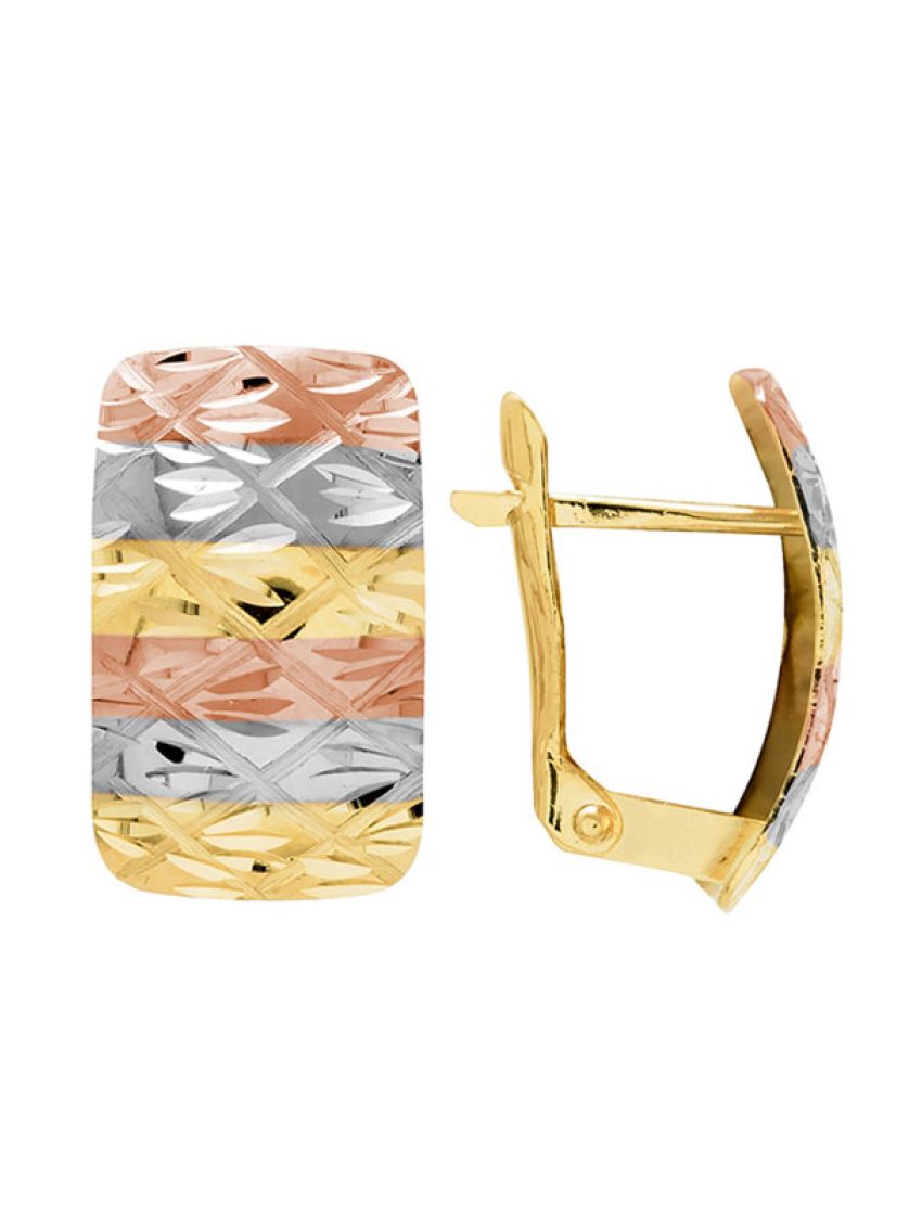 Brinco de Ouro 18k Feminino Eleganza