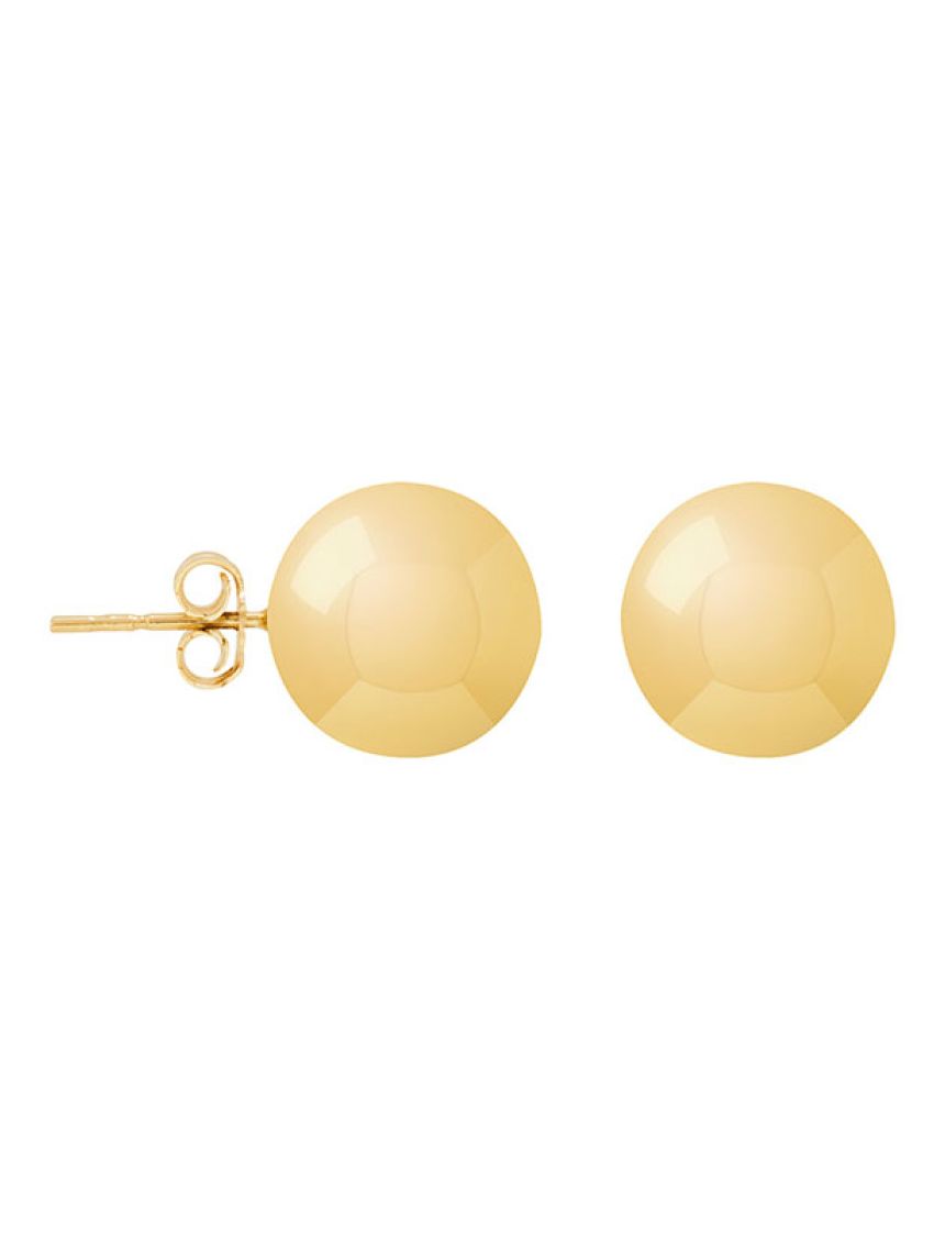Brinco Bola de Ouro 18k Grande 9mm