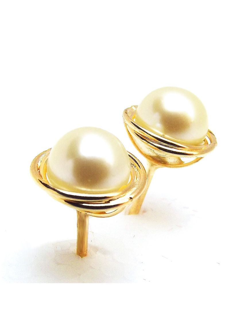 Brinco de Ouro Pérola Rococó Feminino