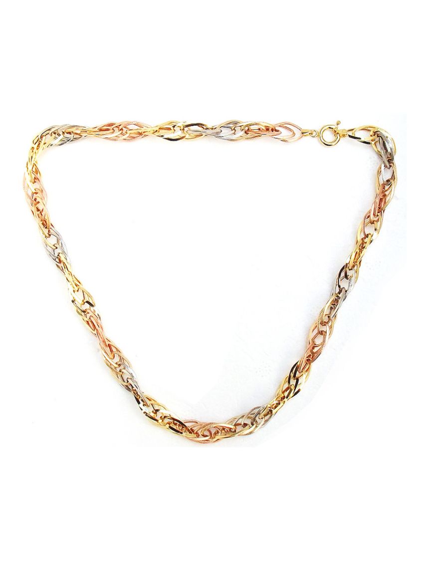 Corrente de Ouro Gran Tricolor 45 cm 