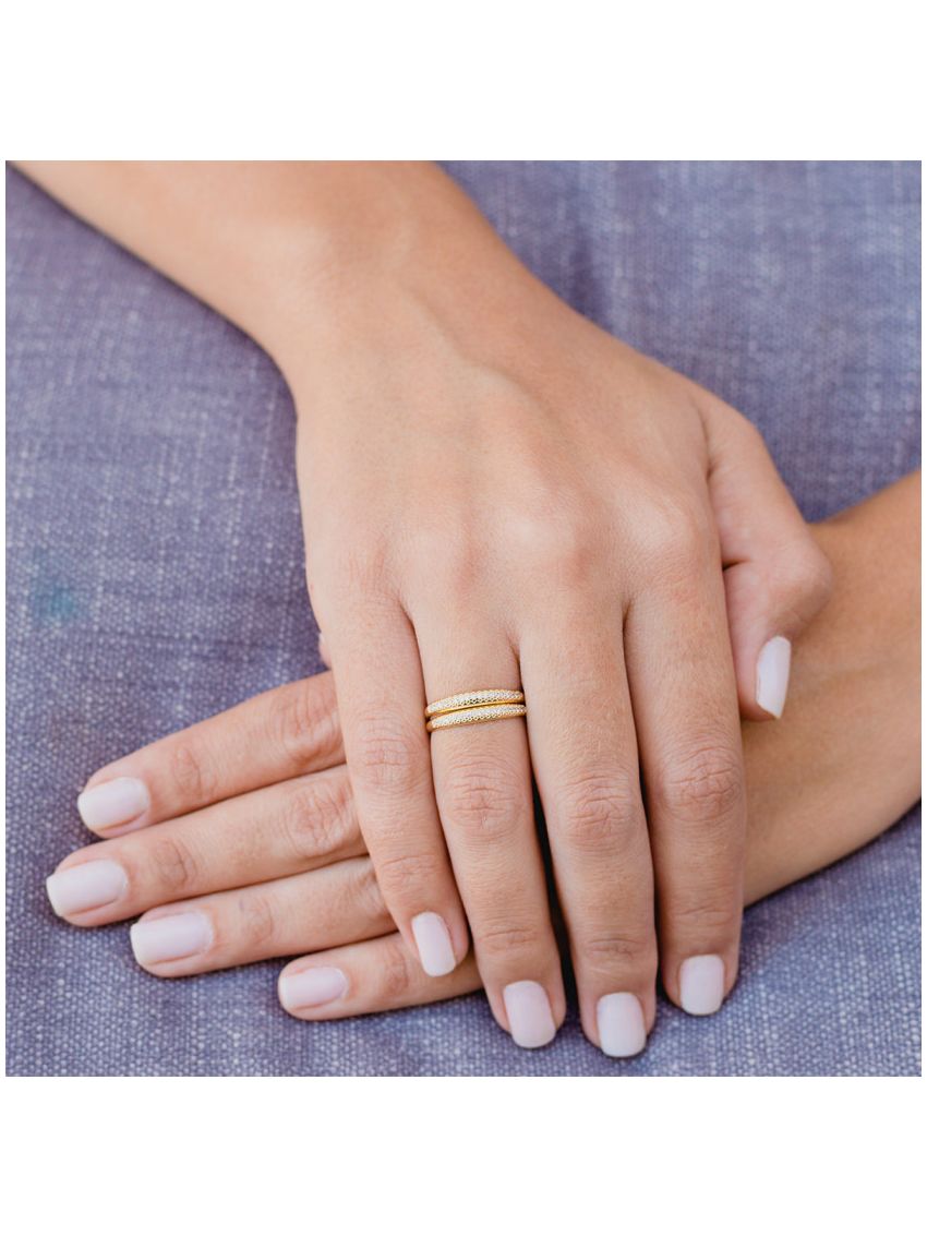 Par de Aparador de Ouro 18k com Pedras 