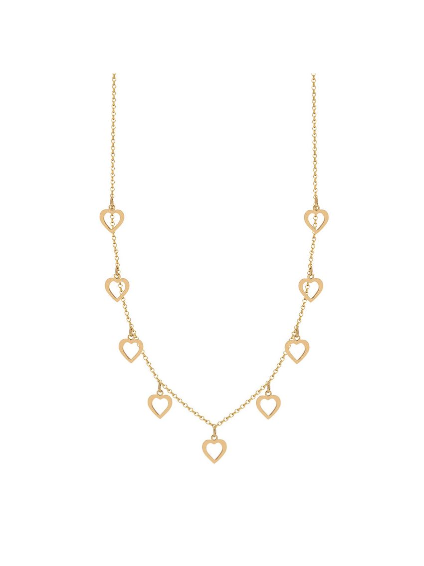 Choker de Ouro 18k Feminina com Coração