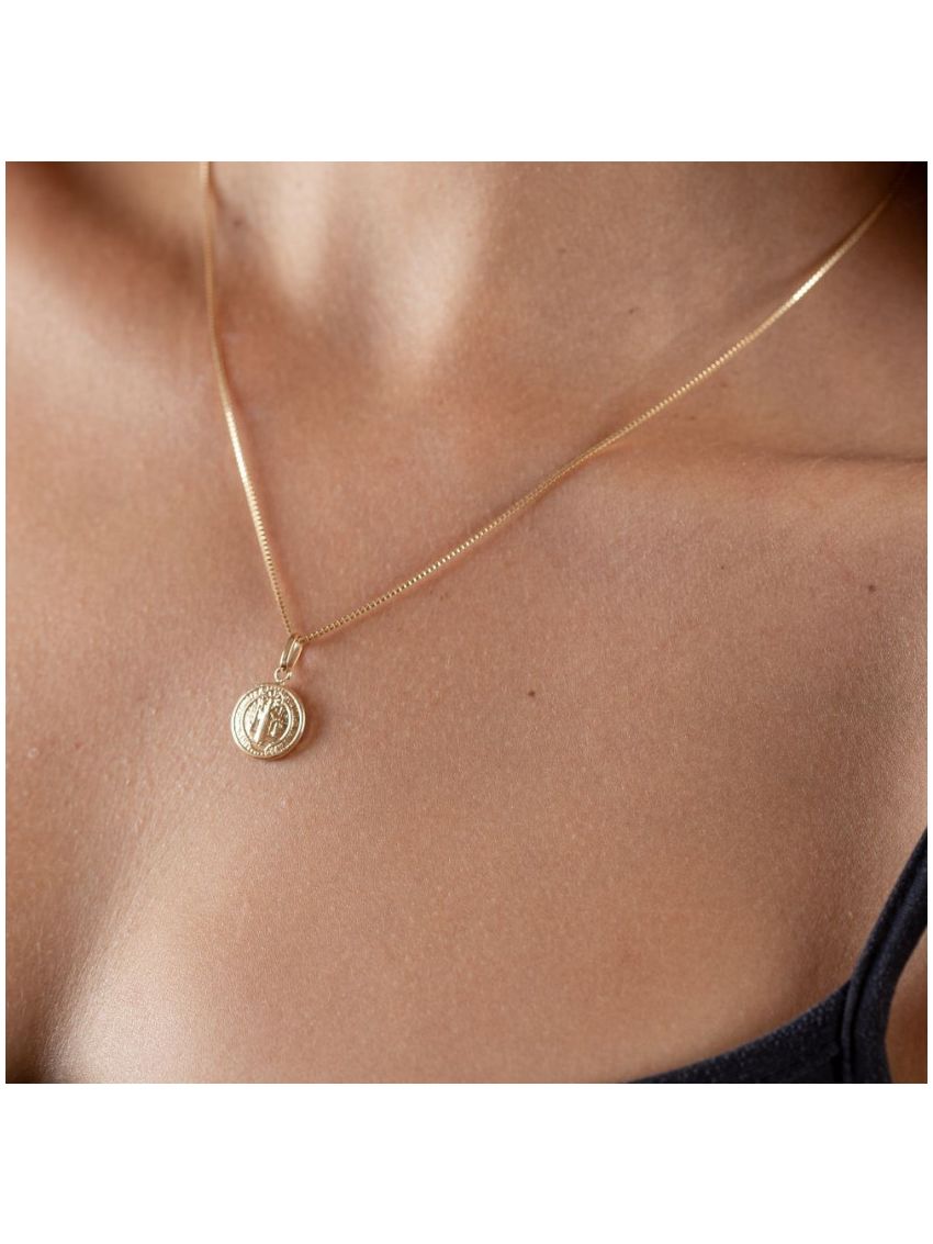 Pingente de Ouro 18k São Bento Pequeno