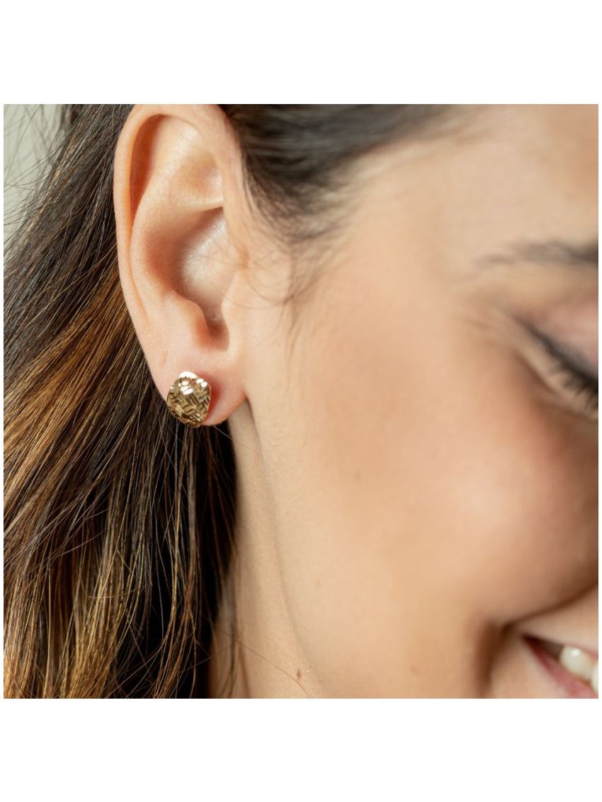 Brinco de Ouro 18k Bordado 