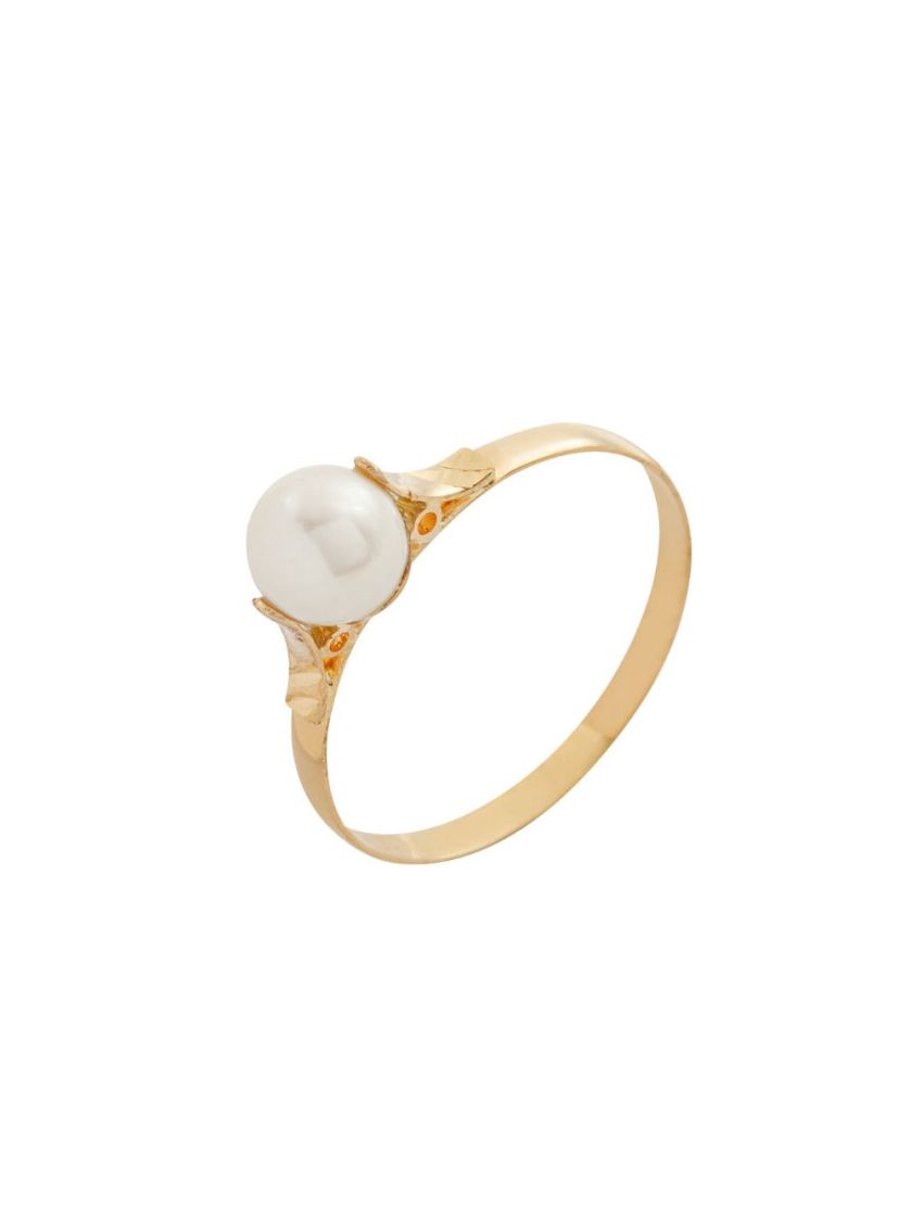 Anel de Ouro 18k Feminino Pérola