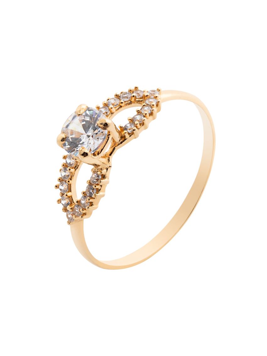 Anel de Ouro 18k Solitário