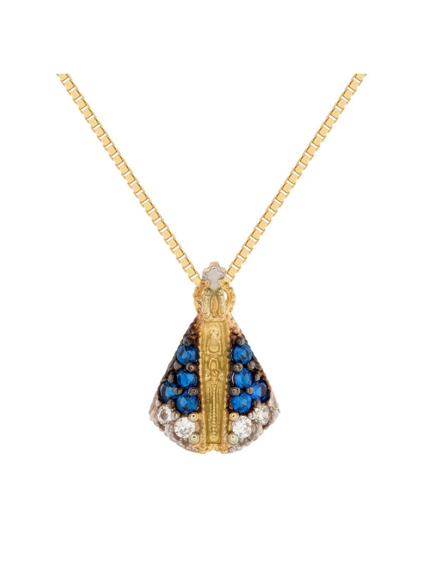 Pingente de Ouro 18k Nossa Senhora Pequena 