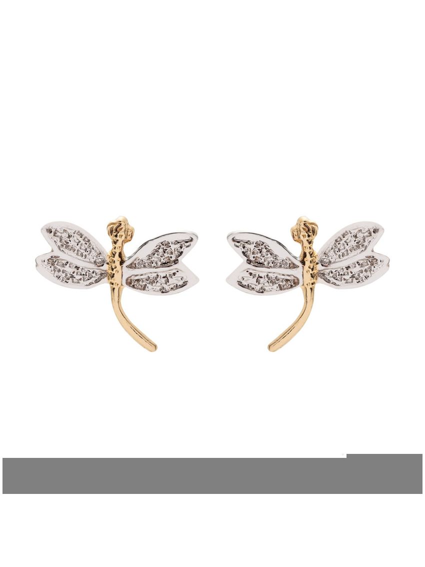 Brinco de Ouro 18k Libélula