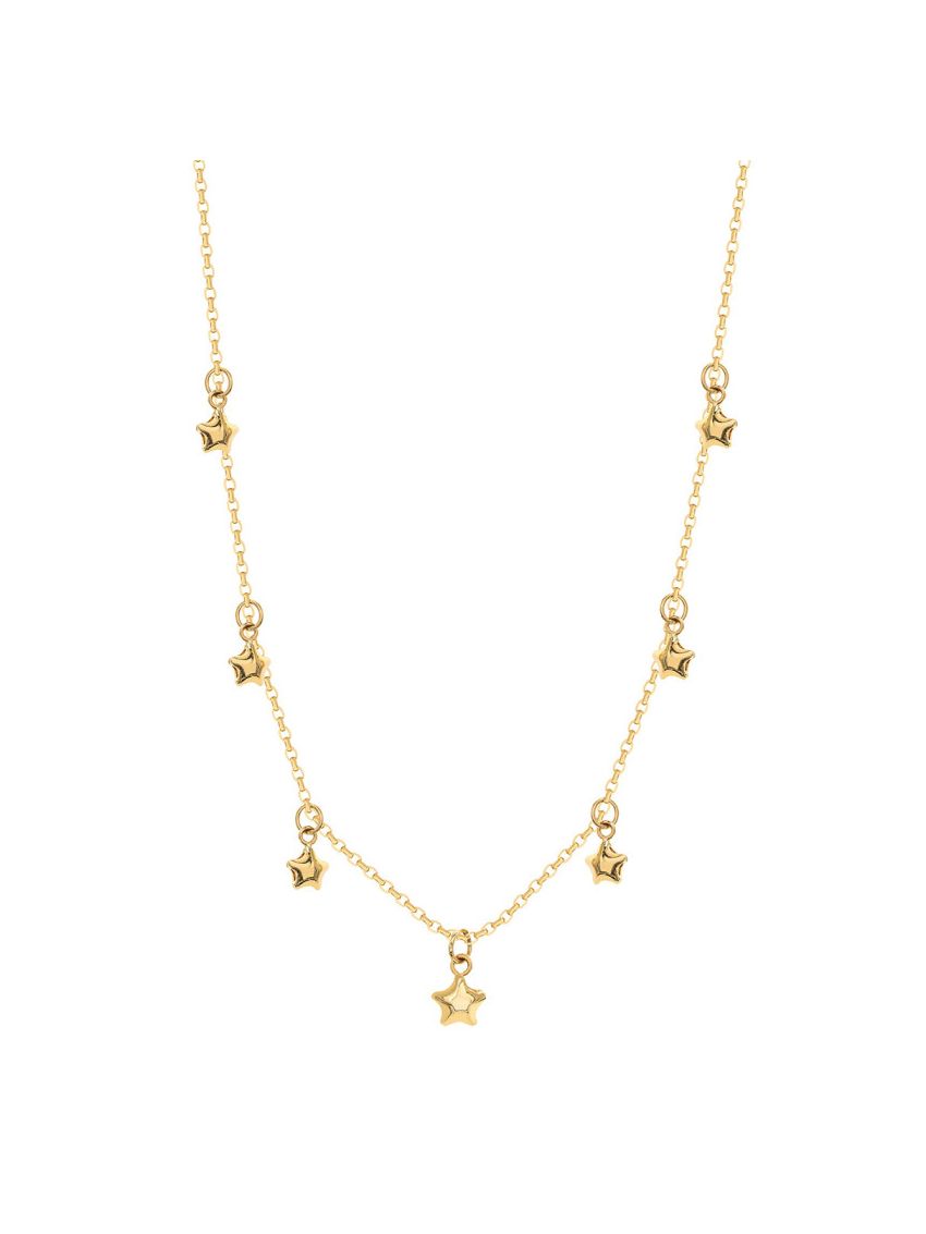Choker de Ouro 18k Feminina com Estrela Stella