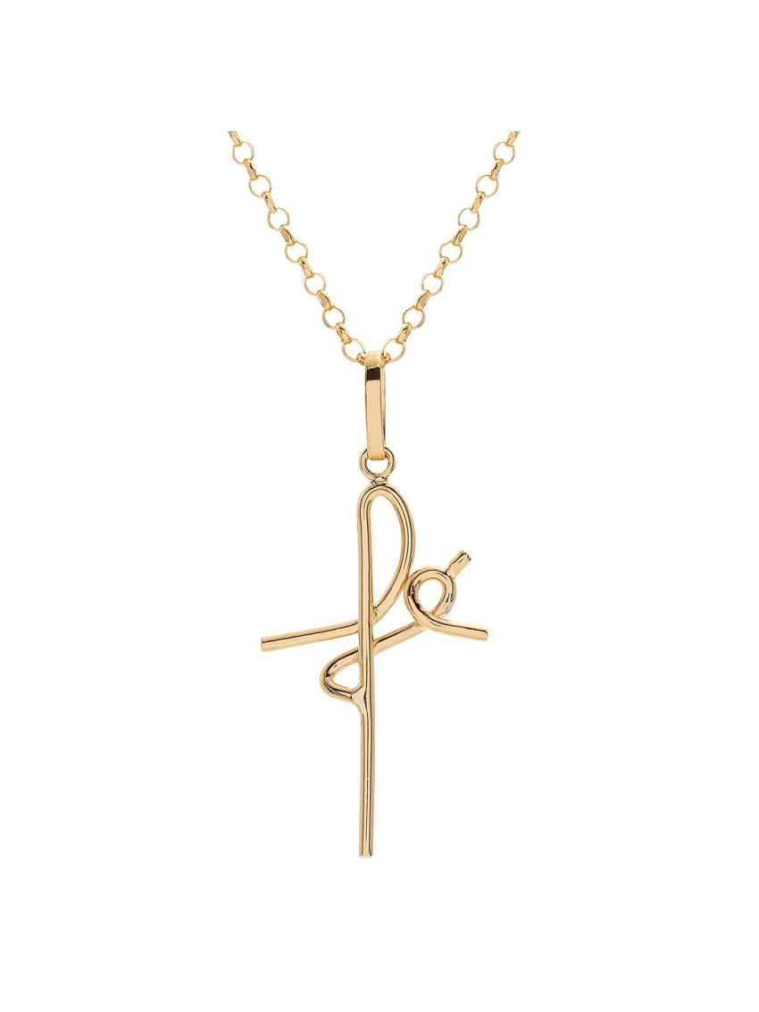 Pingente de Ouro 18k Fé