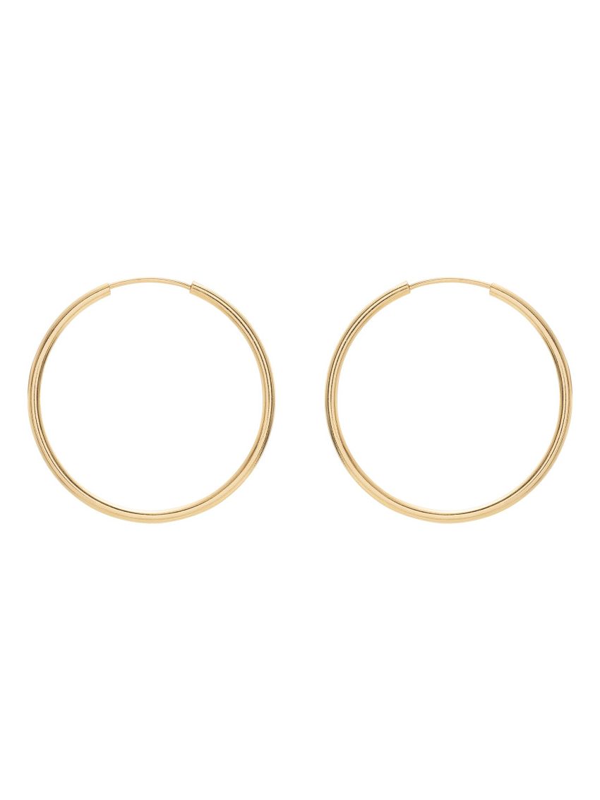 Brinco Argola de Ouro 18k Fio Redondo