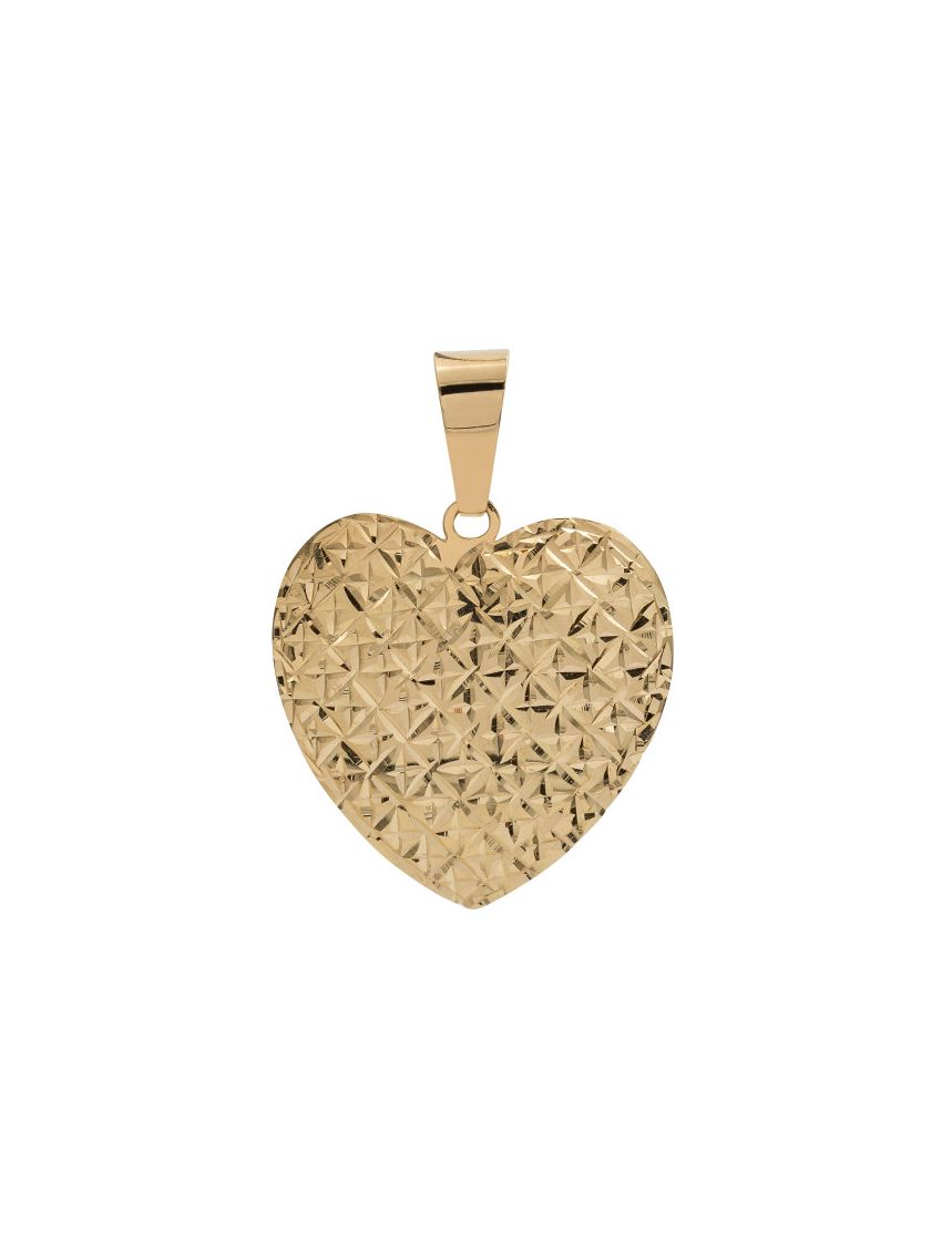 Pingente de Ouro 18k Coração Grande