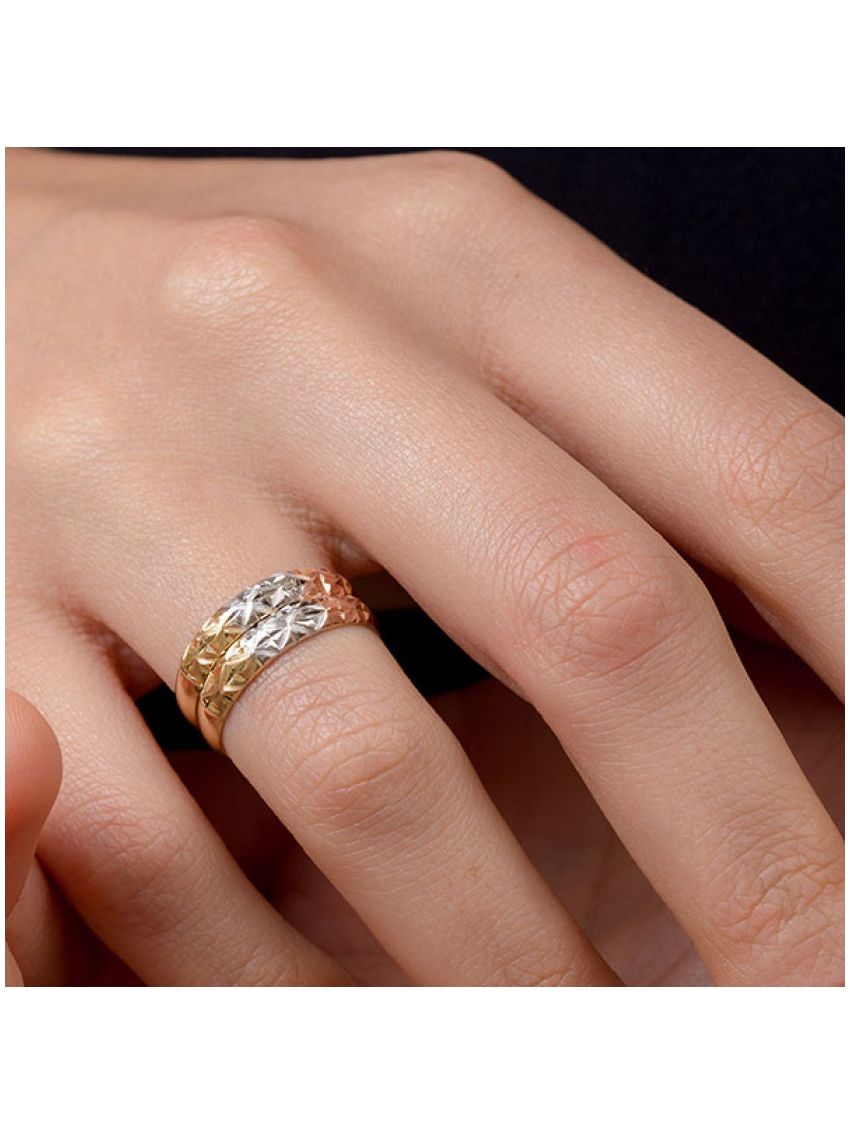 Par de Aparadores de Aliança de Ouro 18k Stella