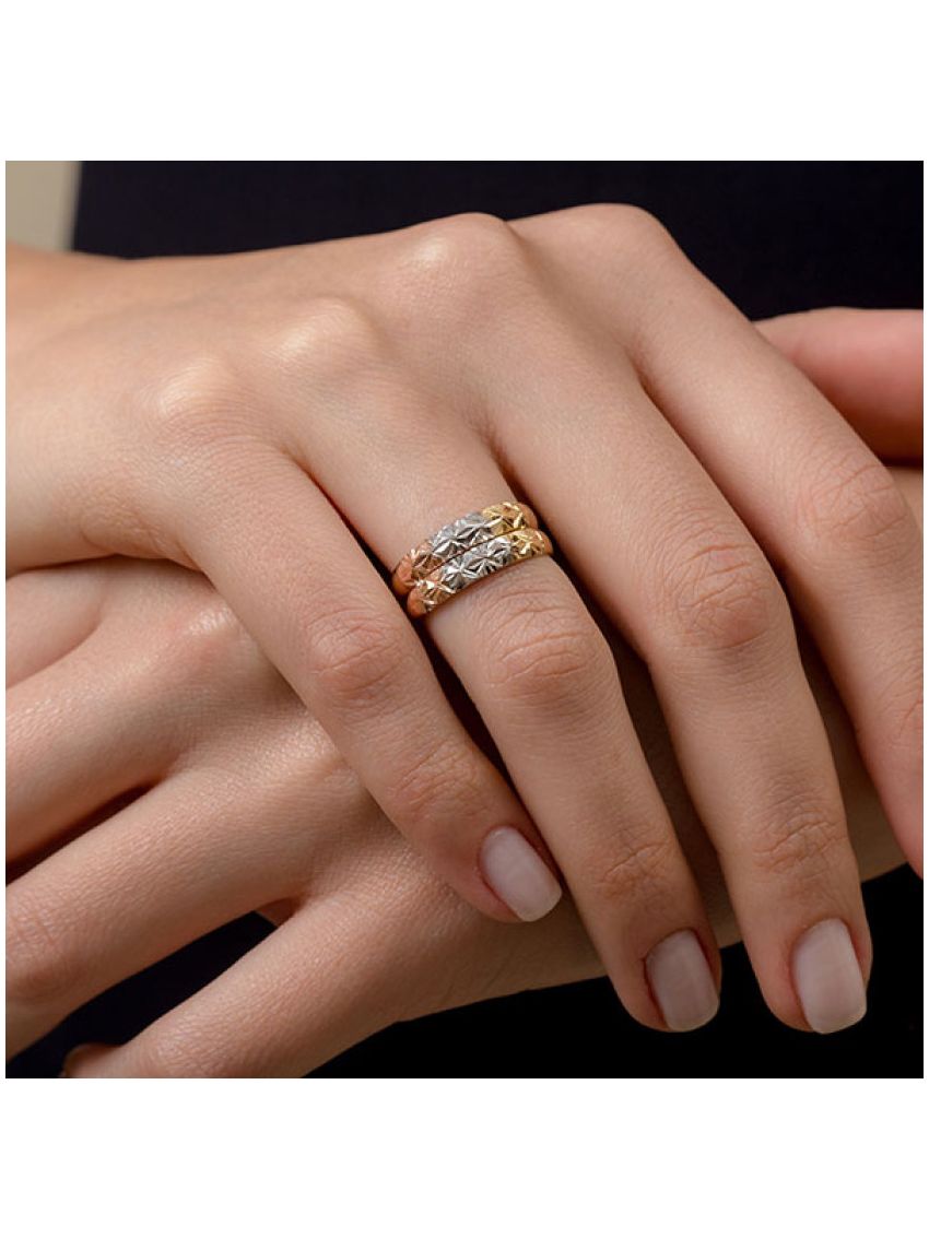 Par Aparador Aliança Scacchi De Ouro 18k Para Noivado E Casamento 2 Peças