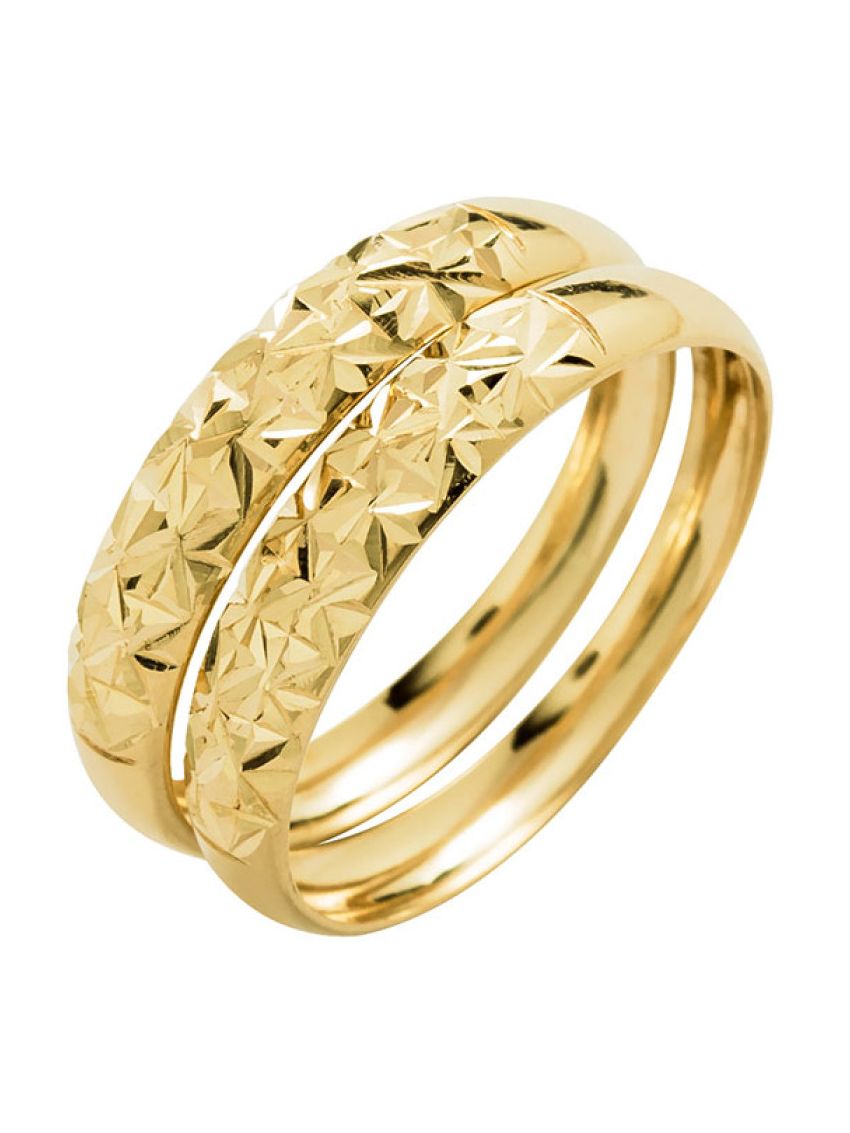 Par de Aparadores de Aliança em Ouro 18k Carven