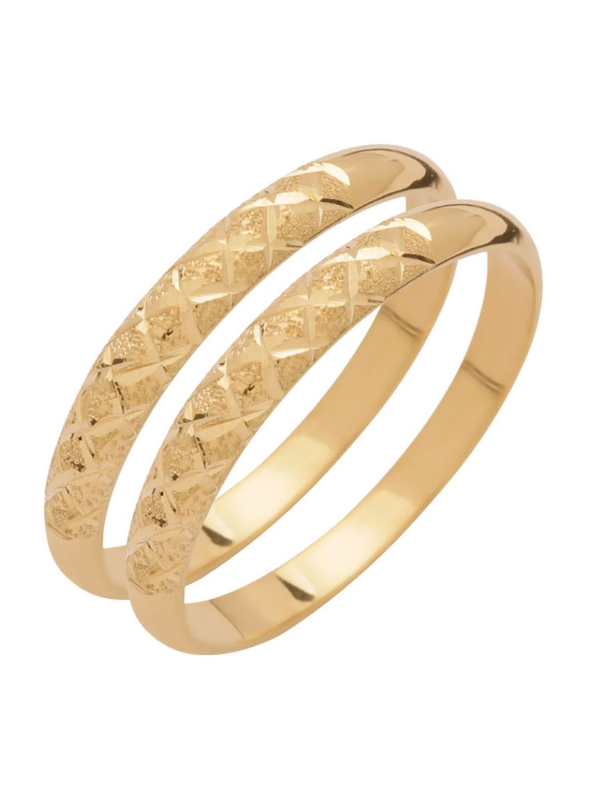 Par de Aparadores de Ouro 18k Jaune Clair