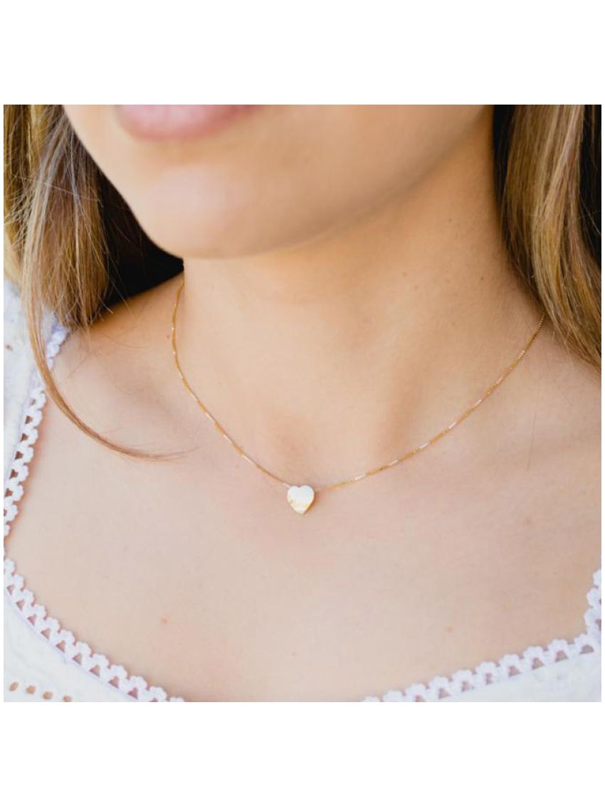 Pingente de Ouro 18k Coração Liso Pequeno