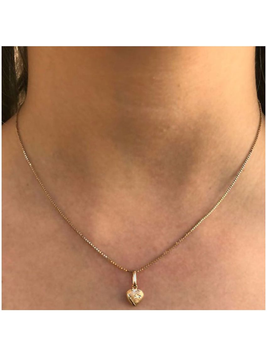 Pingente Coração Pequeno em Ouro 18k