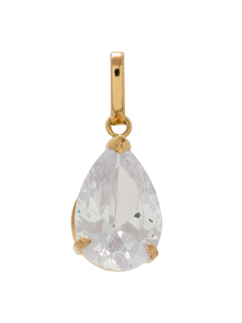 Pingente de Ouro 18k Goccia Bianca