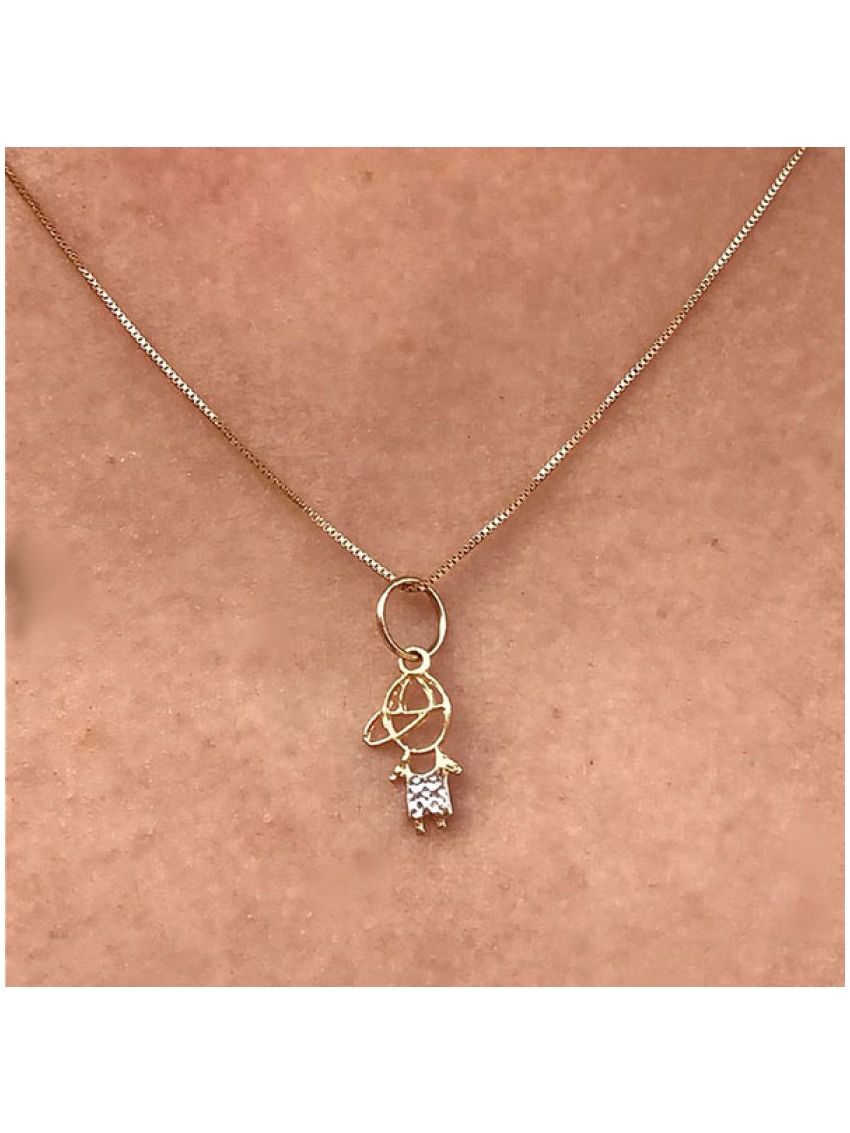 Pingente de Ouro 18k Menino