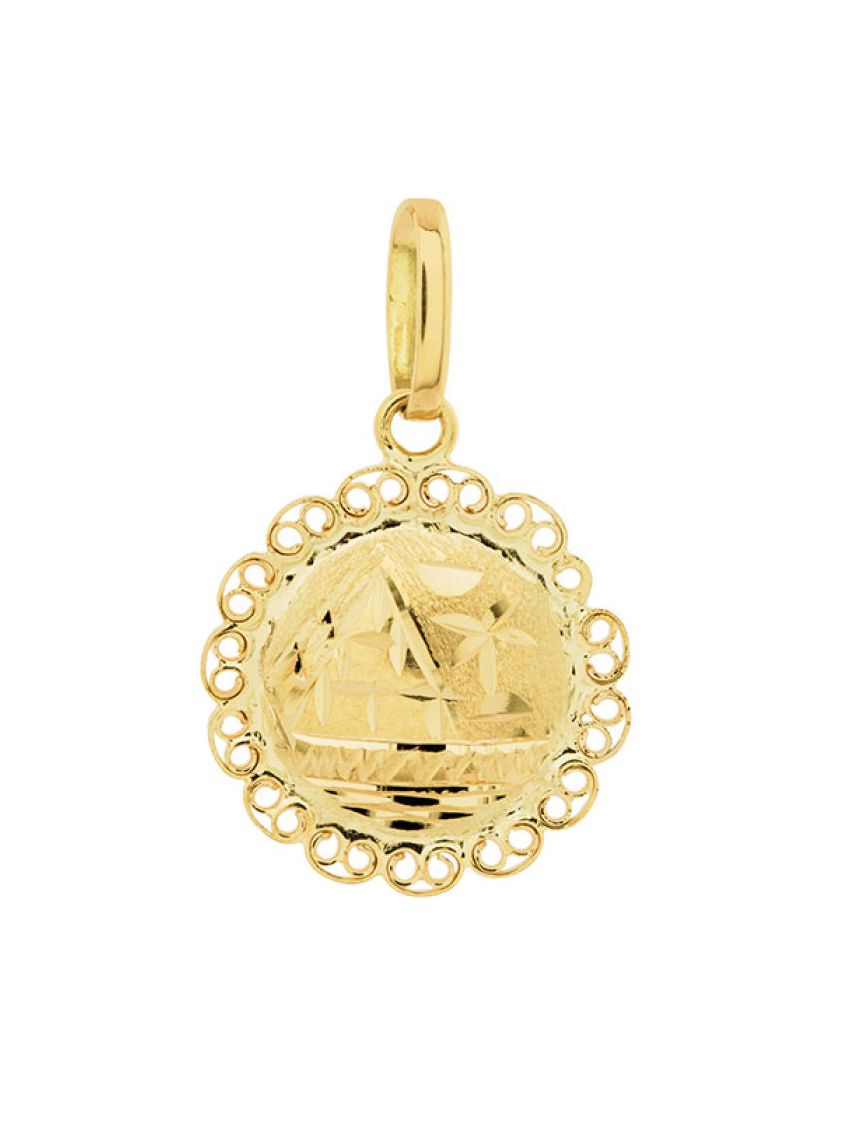 Pingente Escrava Pequeno em Ouro Amarelo 18k