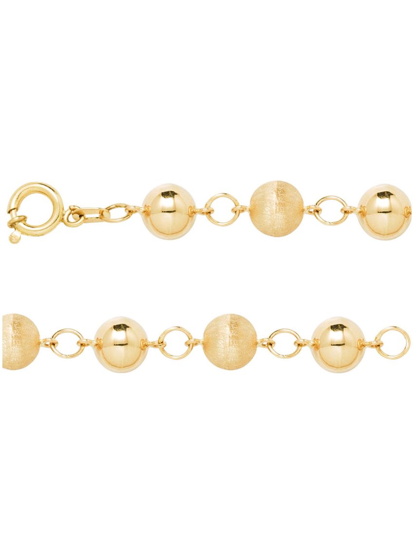 Pulseira de Ouro 18k Portuguesa Balle 7mm