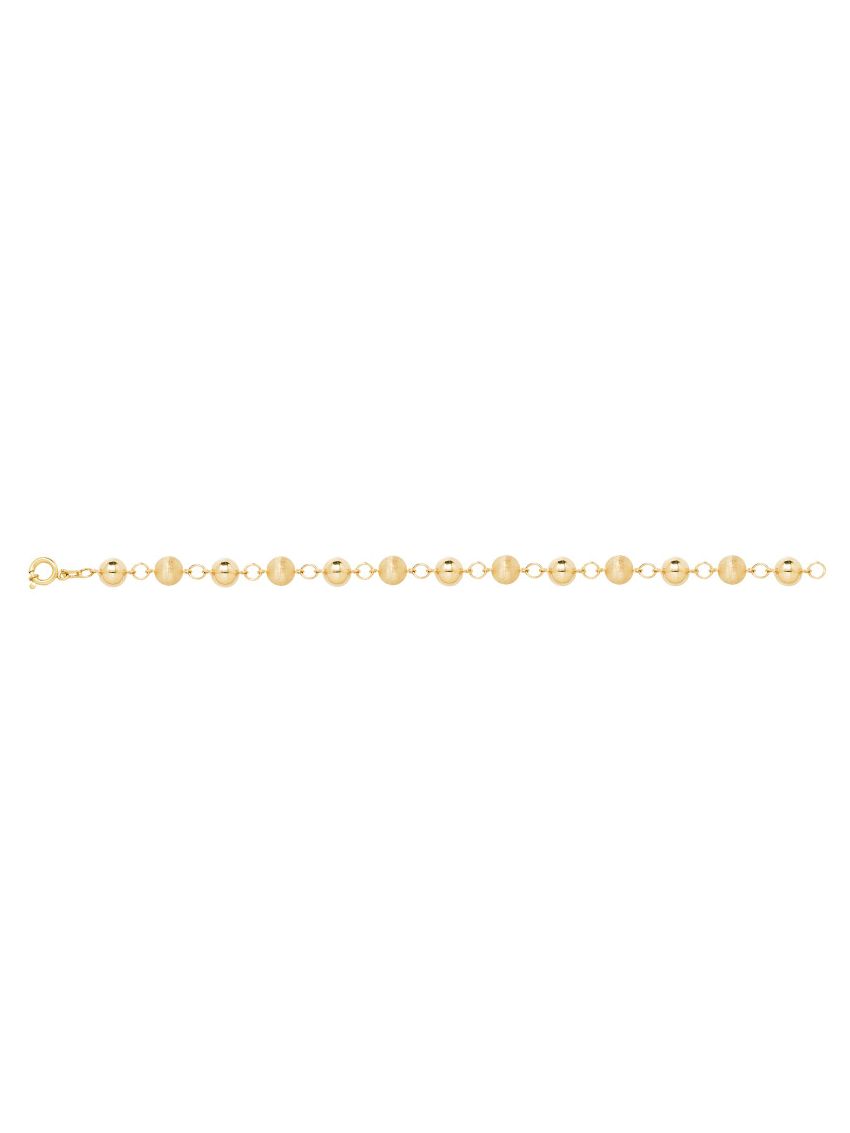 Pulseira de Ouro 18k Portuguesa Balle 7mm