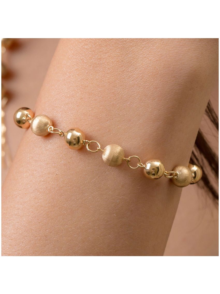Pulseira de Ouro 18k Portuguesa Balle 7mm