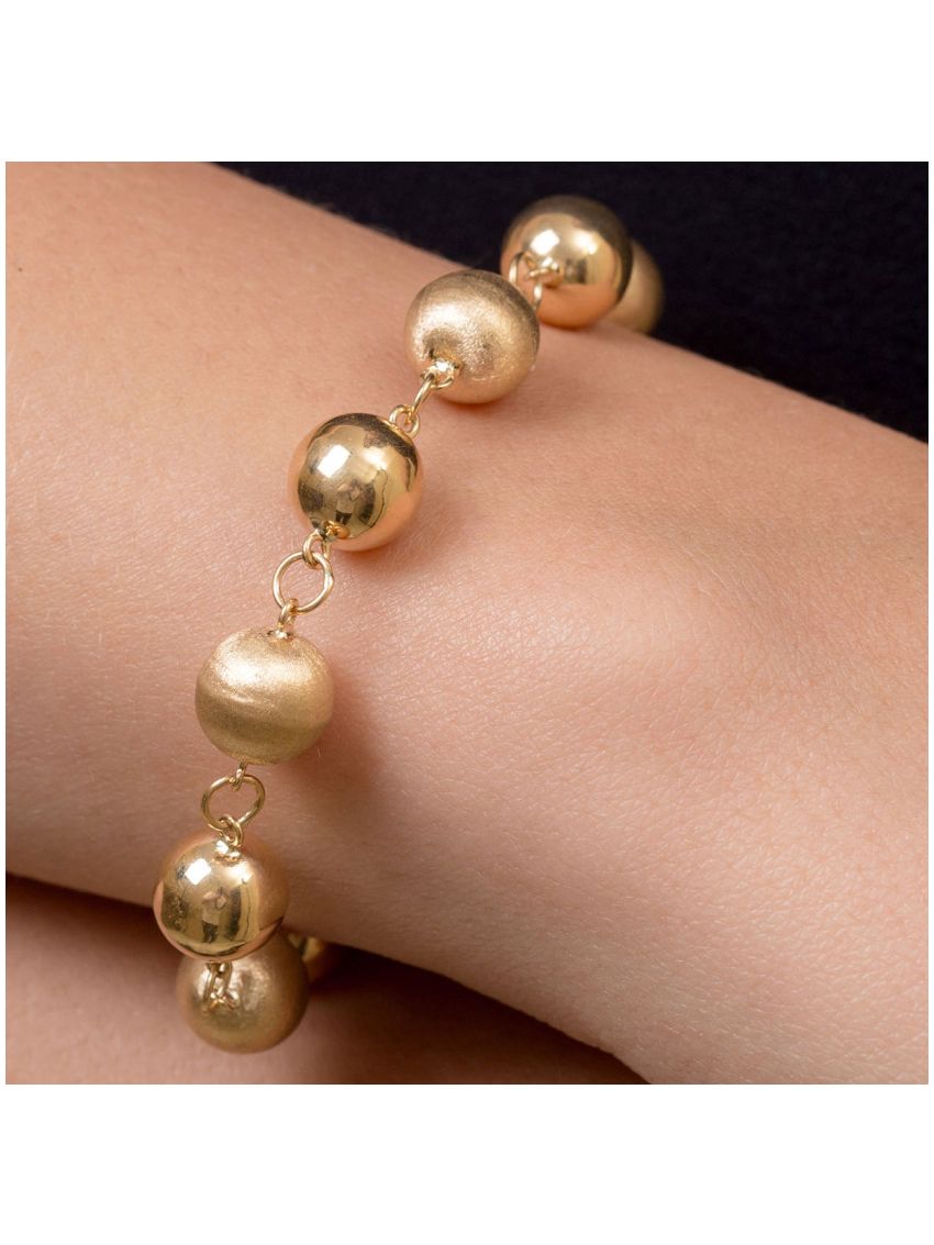 Pulseira de Ouro 18k Portuguesa Balle 9mm